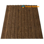 фото 1 Профнастил для забора Тёмный дуб Принтек